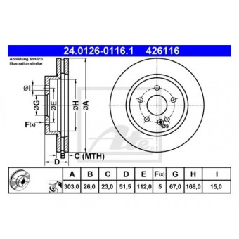 Fren Diski W163 Ön Havalı 230>430 1998-00